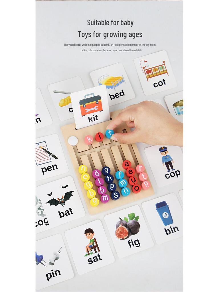 Children's Vowel & Logic Educational Toy for Early Learning & Intellectual Development