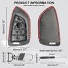 PU Leather Car Key Case Cover Holder 4 Button For 2017 BMW X5 X5M F15 X6M X6 F16