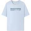 Skechers Knitted Round Neck Loose Fit Short Sleeve T-Shirt Unisex tops L226U065-026P