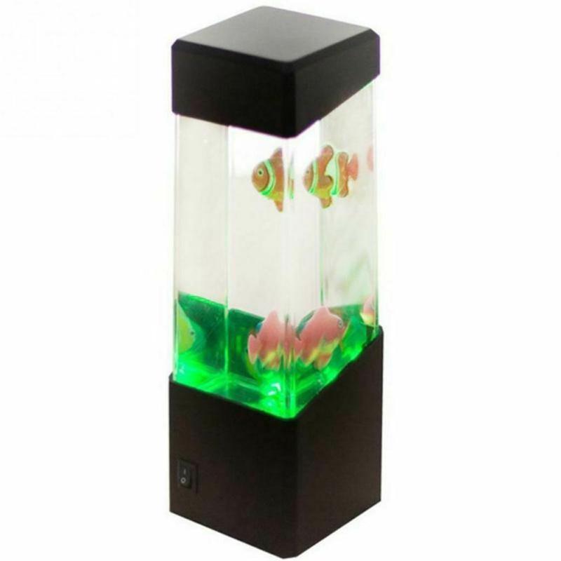 Led Jellyfish Night Light Aquarium Fish Trunk Multi-colored Decorative Lamp Great Gift
