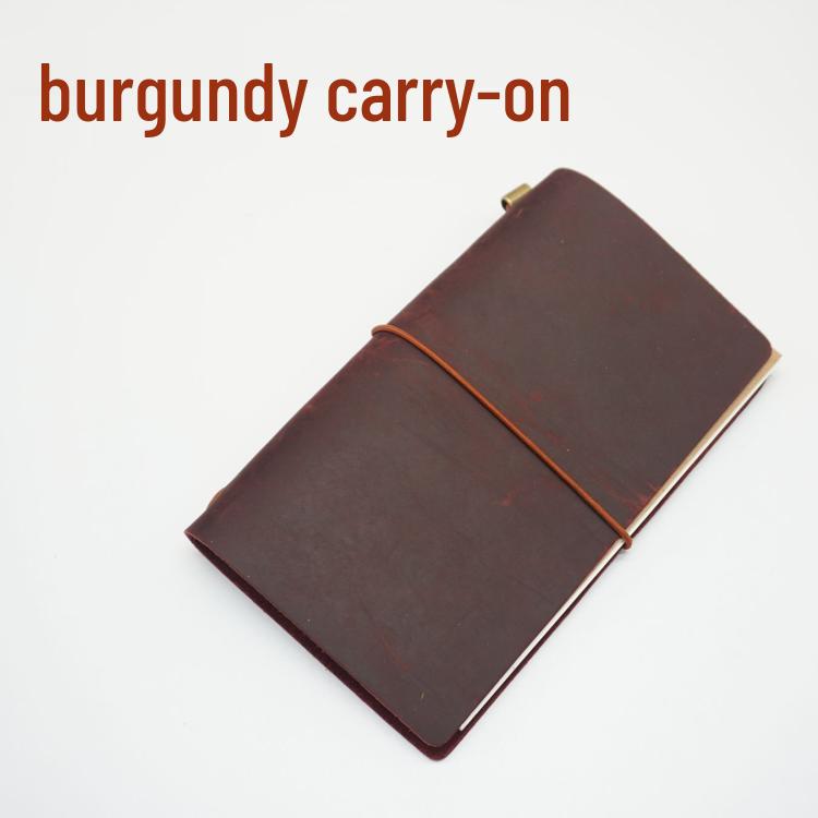 Cowhide Traveler's Loose-leaf Notebook Planner Diary