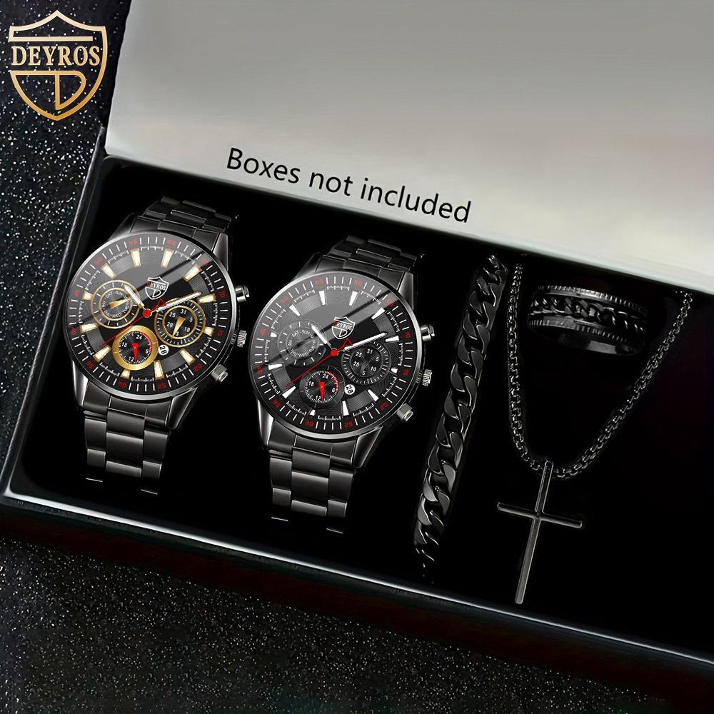 

Watch Accessories Five-Piece Men S Watch Steel Belt Men S Quartz Watch