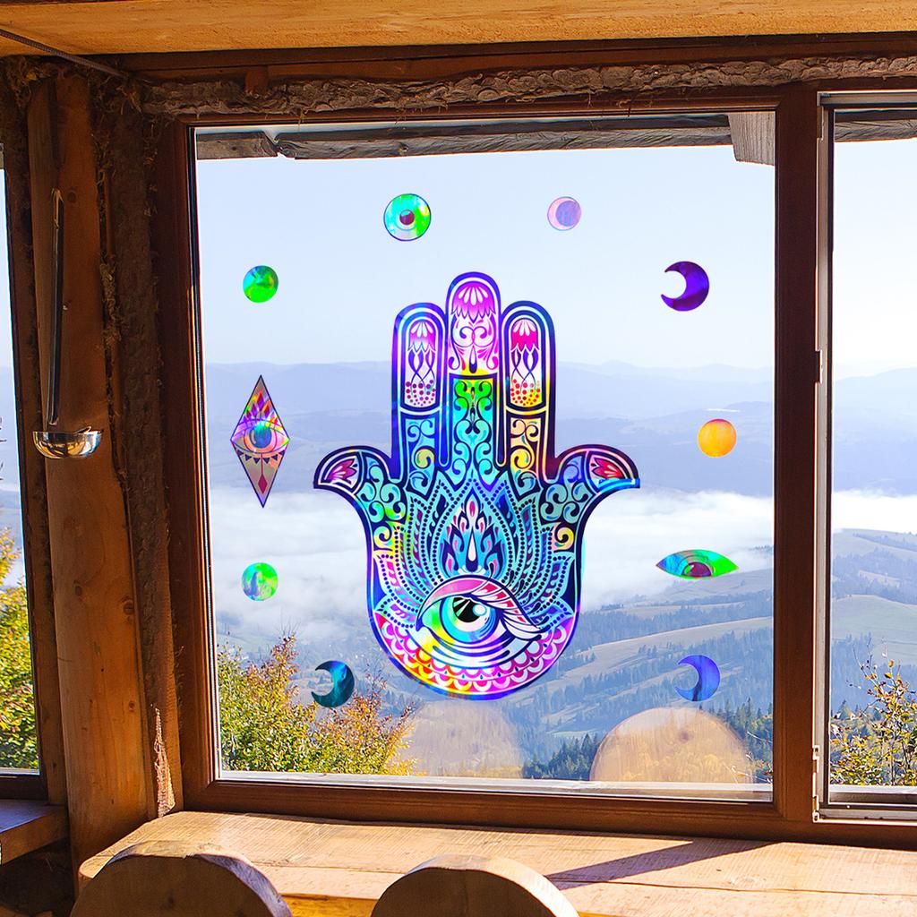 Ls16500-Kx Laser Fatima Hand Farbiger Wandaufkleber mit allmählichem Farbwechsel Betrachtungswinkel Unterschiedliche Farben