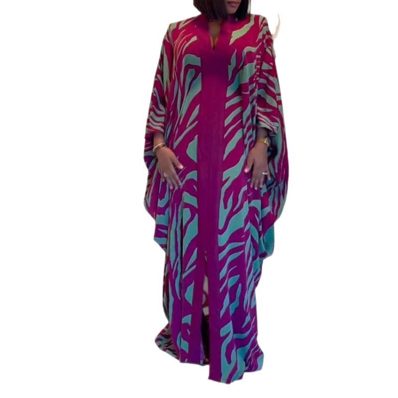 Dubai 2025 Holiday Beach Cape Cardigan: Women's 3D Printed Casual Long Robe
