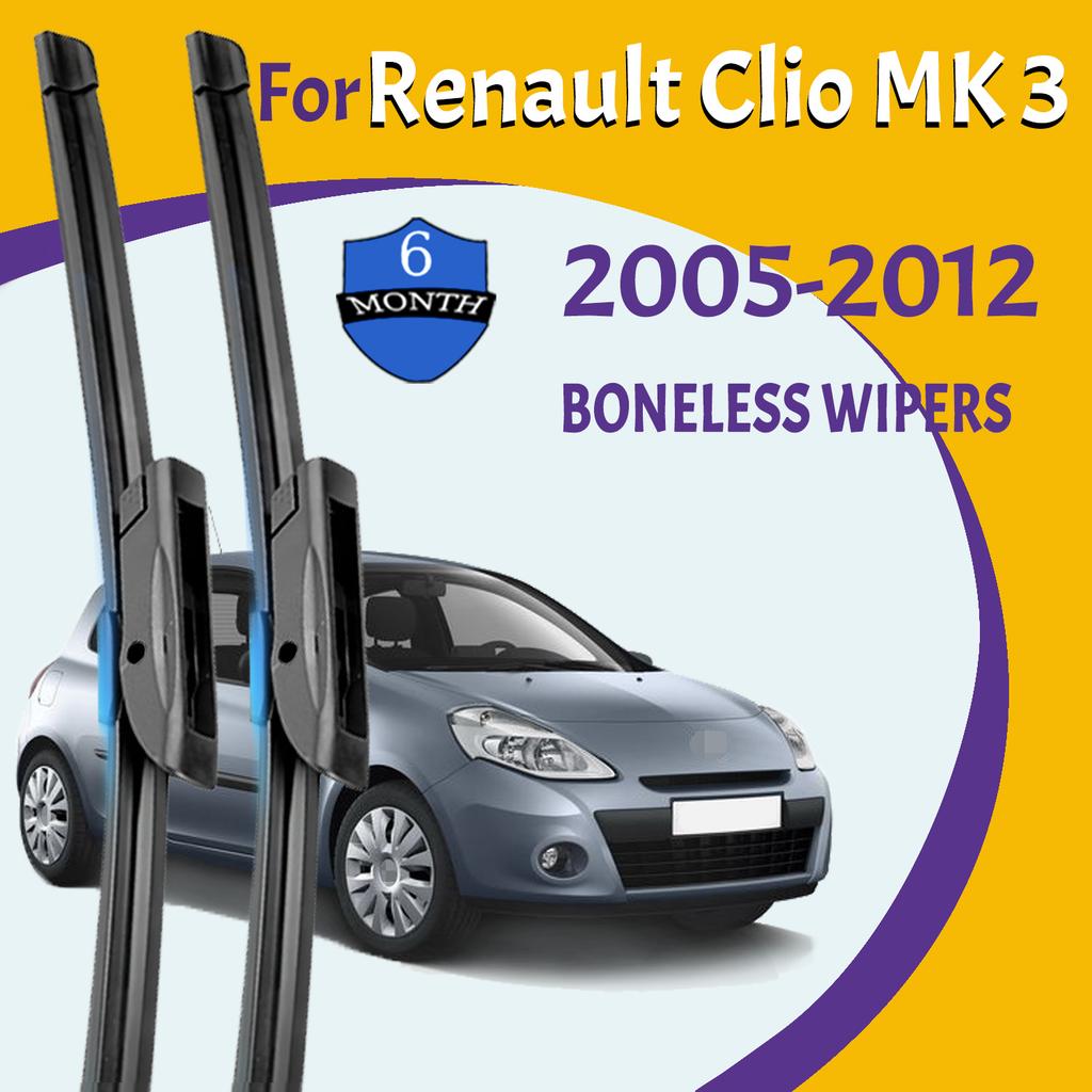 Wiper Blades For Renault Clio MK 3 2005-2012 Front  Windshield Clean Window Windscreen Auto Parts Car Rain Brushes 24''+16''
