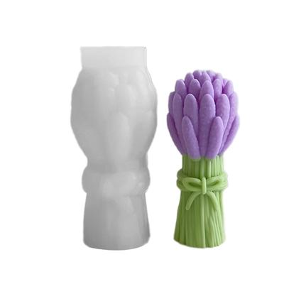 Wunderschöne Ton Silikonform Ornamente Formen Lavendelsträuße Geformte Statuenformen Silikon Kerzenformen zum Basteln