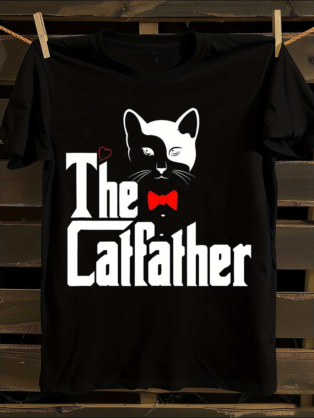 

The Catfather Don Vito-Inspired T-Shirt Mens Tshirt Womens Tshirts with Letters Print Short Sleeves T-Shirt Casual Street Tee Shirt Top L