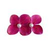 2 Stück Sommer-Haarnadel Farbverlauf Hortensie Doppelblüten-Design Imitation Perlenverzierung Haarspange Pony Seitenhaar Sommer-Haarschmuck