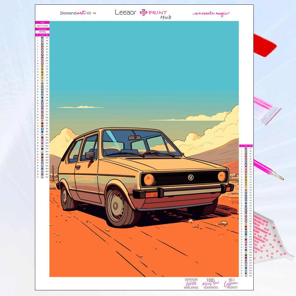 Kolorowe Samochody Malowanie Diamentowe Nowość 2026 Ulubione Zabawki Chłopców Pełna Mozaika z Cyrkonii Haft Zestaw do Haftu Krzyżykowego Dekoracja Domu