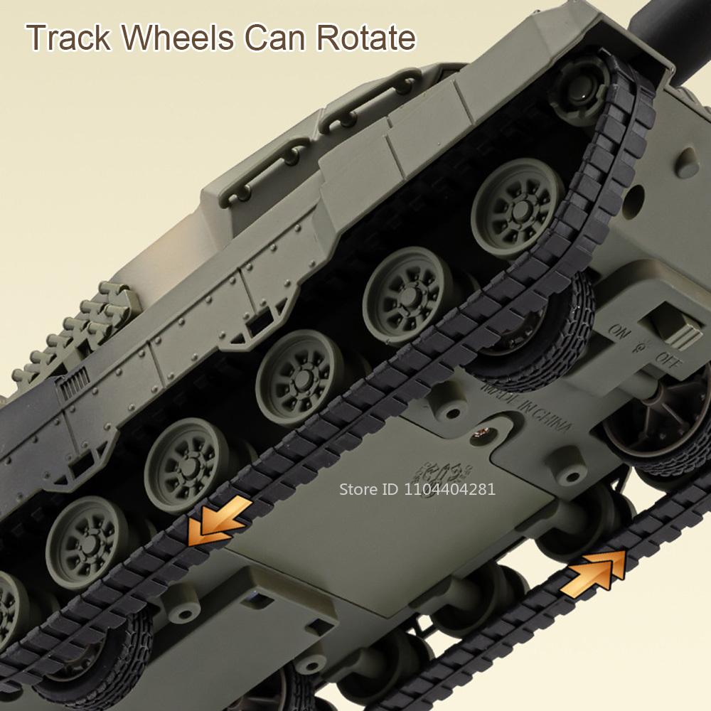 1:36 Leopard 2 Main Battle Tank Model Witness-136 Drone Alloy Diecast Car Toys Sound Light Pull Back Vehices Boy's Birthday Gift