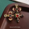 Colorful Baroque Pearl Gem Enamel Brooch Pin