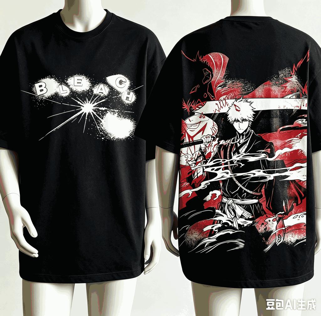 Bleach Anime Lover T-shirt Harajuku Cotton New Model High Street Retro Oversized Unisex product