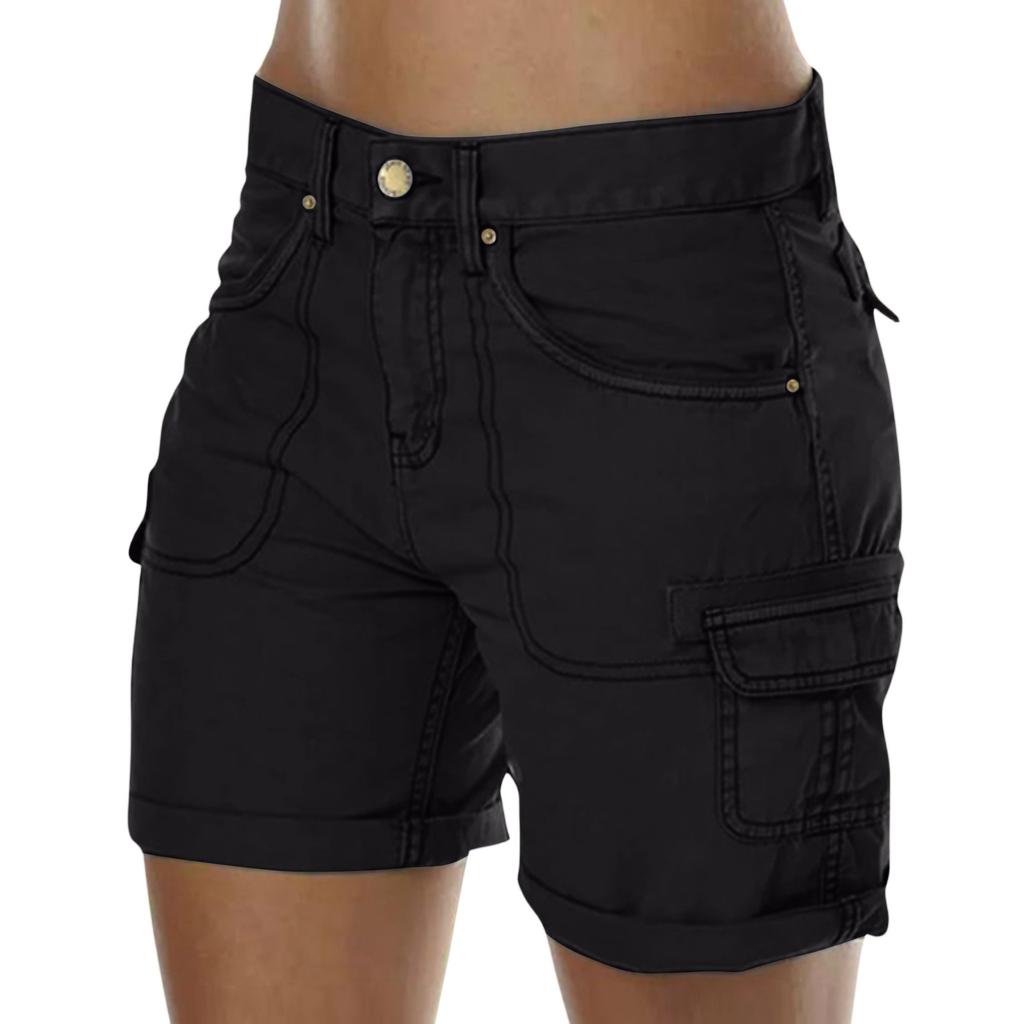 Womens Shorts Casual Cargo Shorts Women Summer Shorts Casual Hiking Outfits With Pockets