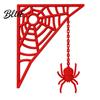 Scary Party Supplies 3D Printed Spider Web Door Corner Decoration for Halloween Party Upside-down Figurine Spooky Upside Down Wall Decor Lightweight