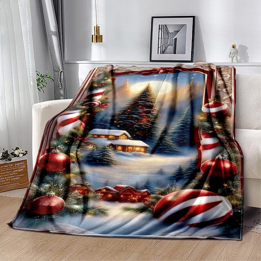 Christmas 257 Blanket Durable Comfort Great for Bed Bedding Office All-Season Use Modern Unique Gift for Family and Friends Camping