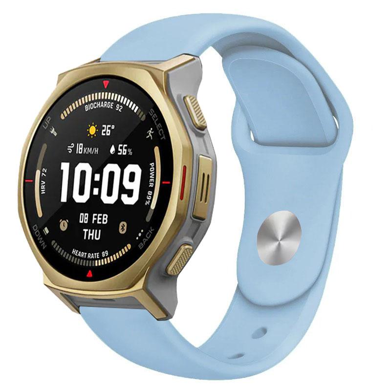 18/20/22mm Sport Silicone Strap For Amazfit T-REX3 Pro 48/44mm Active 2 Bracelet Wristband For Amazfit Helio Balance 2-1/Bip 6-5