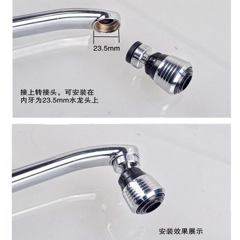 360 Rotate Swivel Faucet Water Filter Adapter Water Purifier Saving Tap Aerator Kitchen Accessories