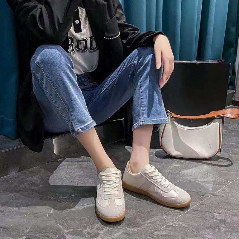 Luksusowe damskie trampki Nowe oryginalne skórzane damskie buty treningowe moralne Casualowe wiosenne płaskie buty damskie