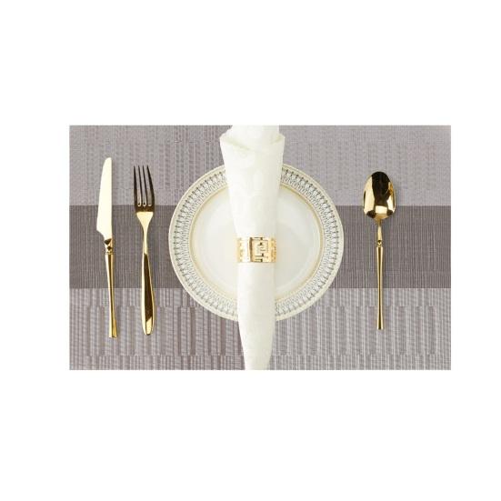 PVC Placemats Heat Resistant Table Mats for Dining Table Simple Waterproof Washable Mats