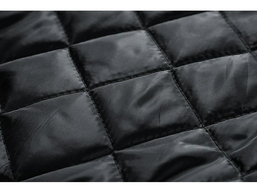 Giacca da baseball da uomo in lana autunno/inverno con maniche in PU - Capispalla casual alla moda
