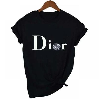Heren- en Dames T-shirt met Letterprint Korte Mouwen Basis Ronde Hals T-shirt Modieus Casual Korte Mouwen Zomer Gloednieuw