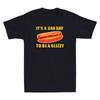 It's A Bad Day To Be A Glizzy Funny Hot Dog Graphic Quote Vintage Men's T-Shirt