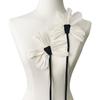 2 Stück Spitzenstoff Blumen Brosche Applikationen Organza Kleidung Brosche Kleidung Applikationen Tüll Bestickter Aufnäher Kleidung Aufnäher