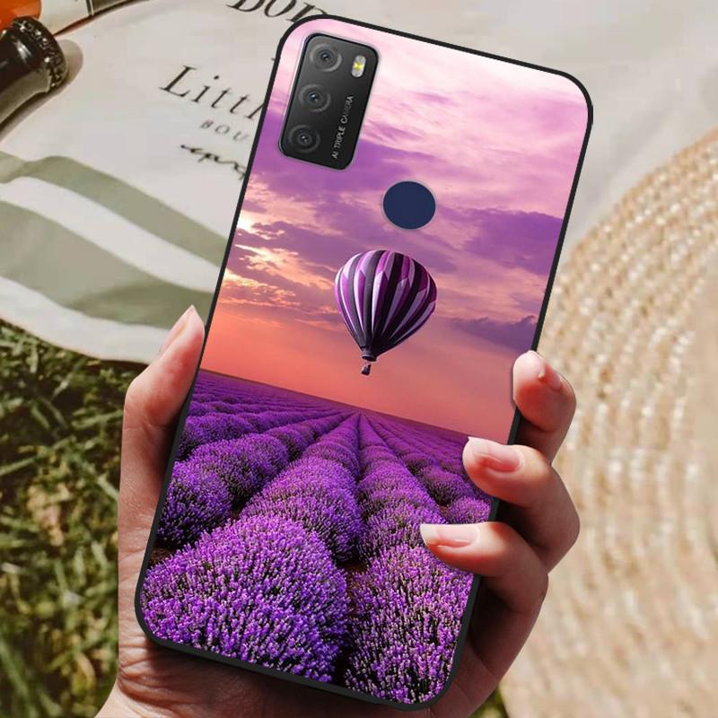 For TCL 20Y 20E 6125F Case Silicone Soft TPU Phone Cover for TCL 20Y 6156D Case Bumper for TCL20Y TCL20E Flower Animals Coques