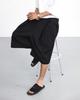 ANGLAN Double Tuck Half Slacks - Black
