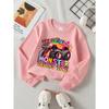 European sizes  Kids' Casual Sweatshirt Printed Round Neck Pullover, Kids Like Monster Trucks Too,  Casual Comfortable