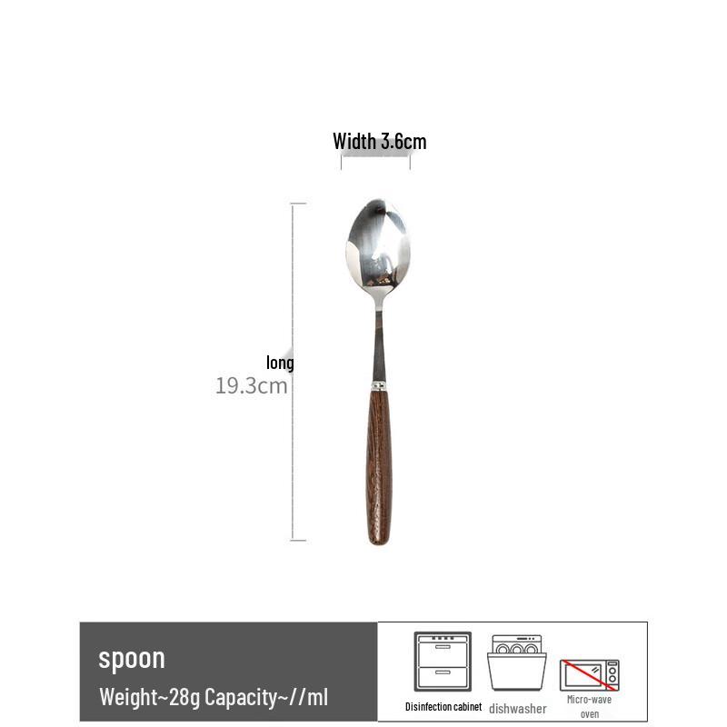 Japanese Style Wooden Handle Cutlery