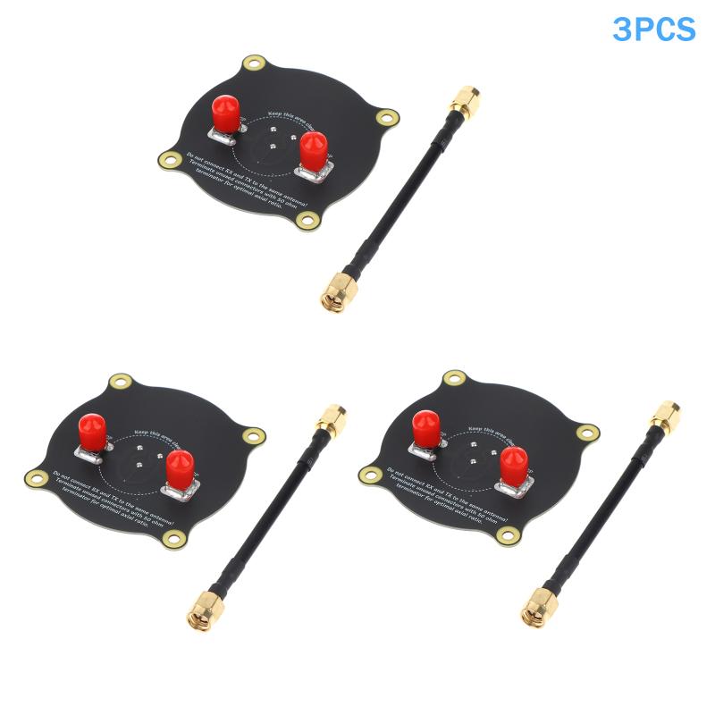 5.8Ghz Triple Feed Patch Antenna Sma / Rp Sma Directional Circular Antenna For Rc Fpv Fatshark Goggles Drone