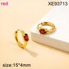 2025 Stylish Titanium Steel Earrings for Women: Lightweight, Luxurious Ear Cuffs with Colorful Zirconia and Unique Design