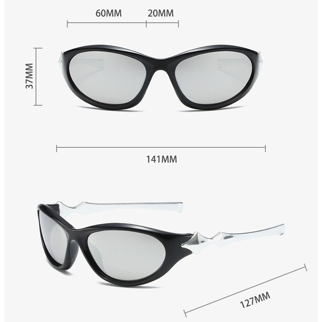 Stars with Sunglasses Cyberpunk Y2K Sunglasses Futuristic Spice Girls Street Sunglasses Ladies Sunglasses Men's Sunglasses