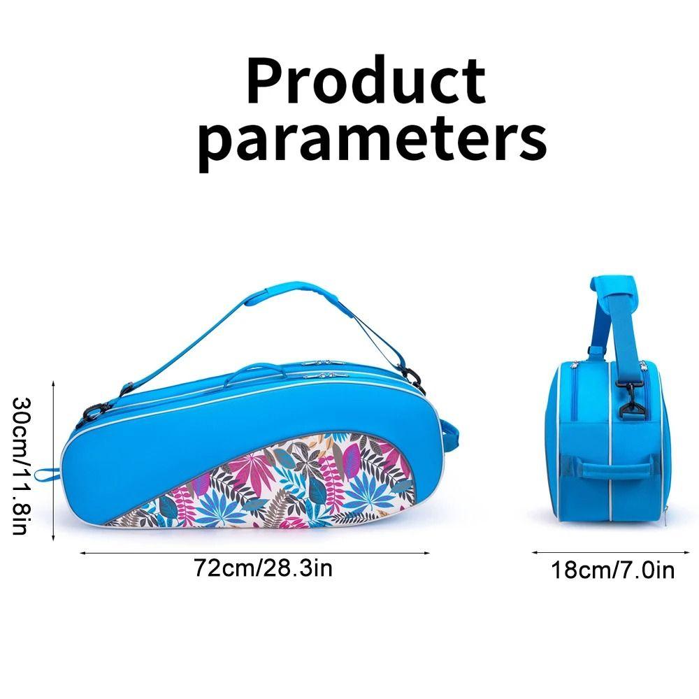 Multifunctional Badminton Racket Handbag Shoes Compartment Carrying Handbag  for Men and Women