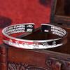 Pure Silver Bangle, Women's, Free Size, S999, Mantra, Heart Sutra, Amulet Bracelet, Free Size, Silver, Unisex Accessory