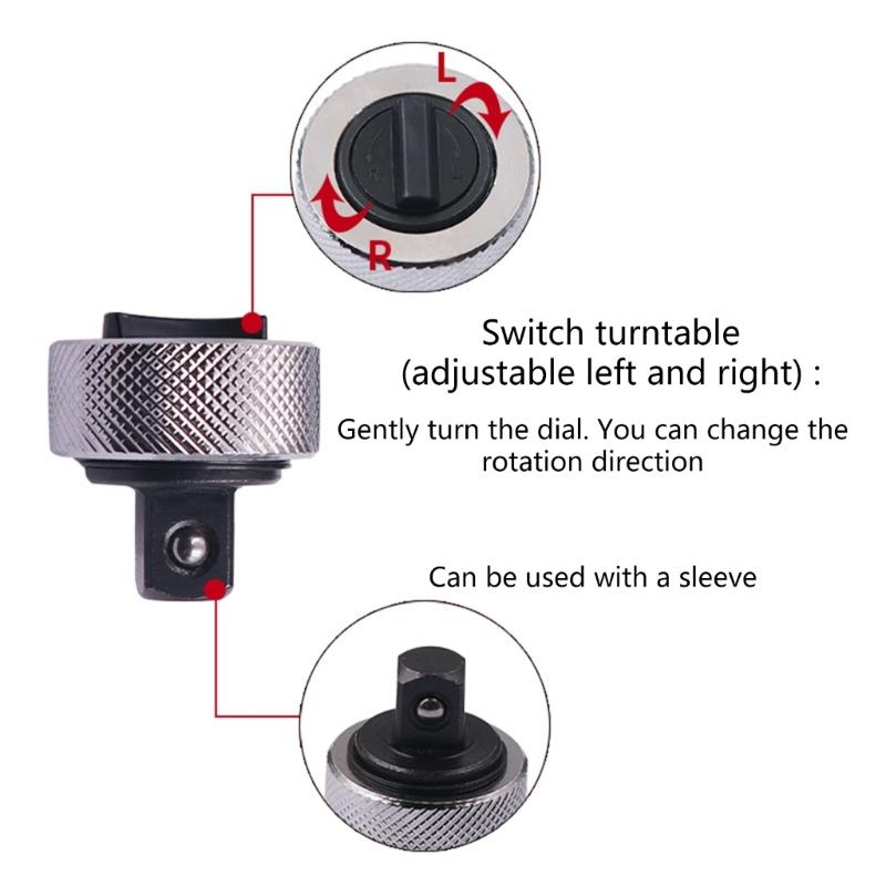 Reversible Thumbwheel Ratchet Wrench Palm Ratchet Wrench 1/4” 3/8” 1/2” Drive Ratchet Socket Wrench Replacement