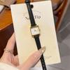 GEDI Quartz Vintage Woman Watches Square Watch Elegant Luxury Fashion Leather Strap Wristwatch Gifts Women
