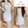 Women's Silky Print Deep V Push Up Padded Sleep Dress Lounge Set