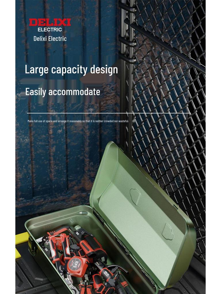 Industrial-Grade Multifunctional Metal Tool Storage Box