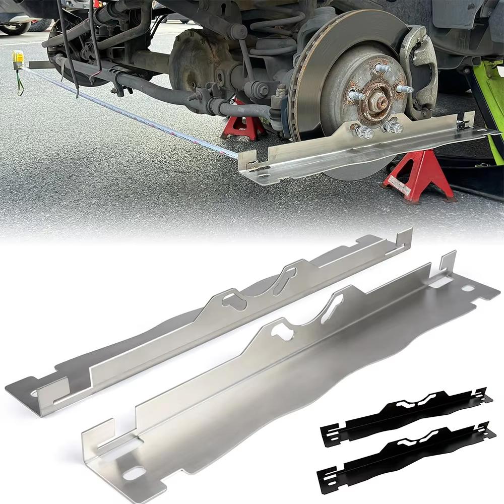 1 Pair Wheel Alignment Tool Board Stainless Steel Accurate Measurements Tire Toe Alignment Tool Plates For Cars Trucks SUVS