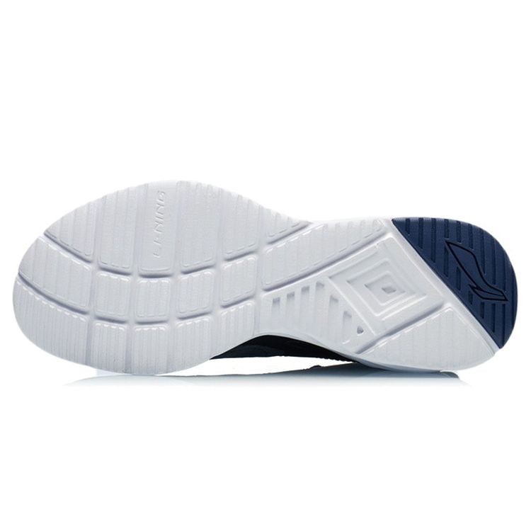 Li-Ning Classic Sports Shock Absorption Non-Slip Wear-Resistant Reflective Low-Top Running Shoes Men Sneaker Blue Gray ARSR045-2