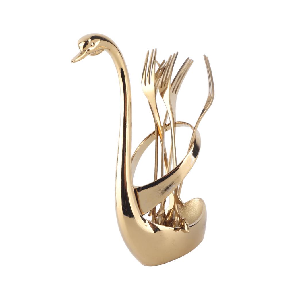 Geschirr Zinklegierung Obst Dessert Verkostung Gabeln Löffel mit Basis für Heimküche