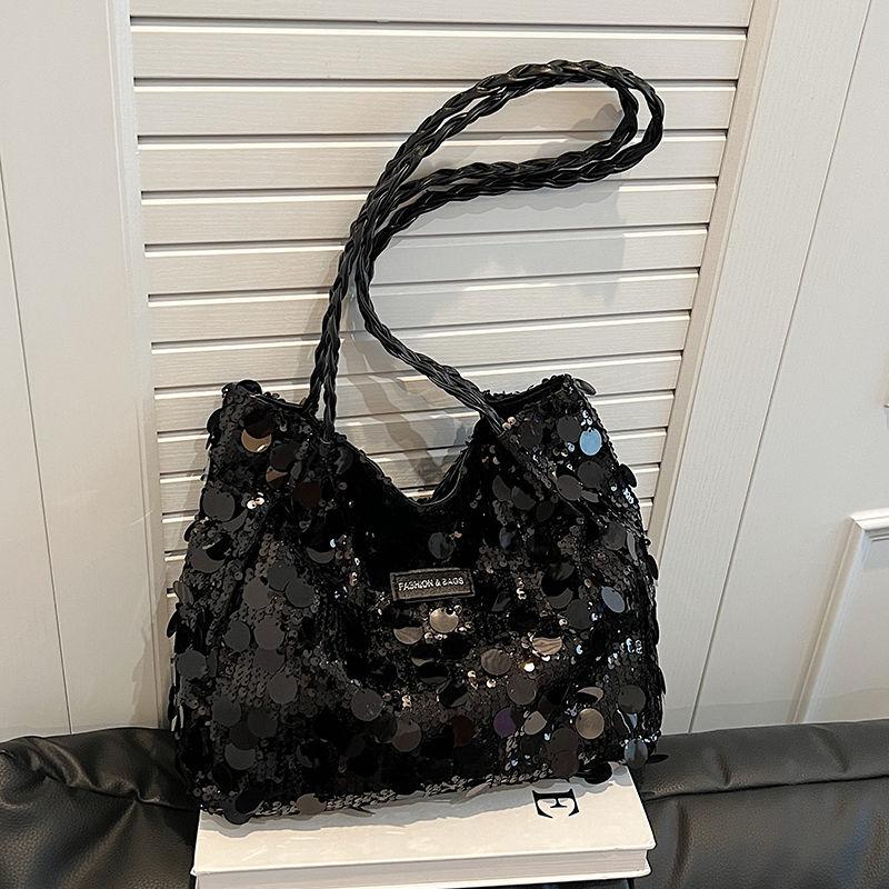 Pop-up-Tasche mit großer Kapazität, modische neue vielseitige Handtasche, Umhängetasche mit Pailletten-Achseltasche, Damentasche