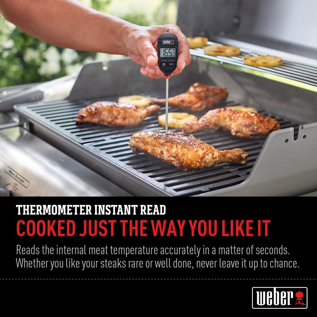 Weber BBQ Stove, BBQ Grill with Easy-to-Read Digital Dial and Instant Thermometer [Official Japanese Product] 6750