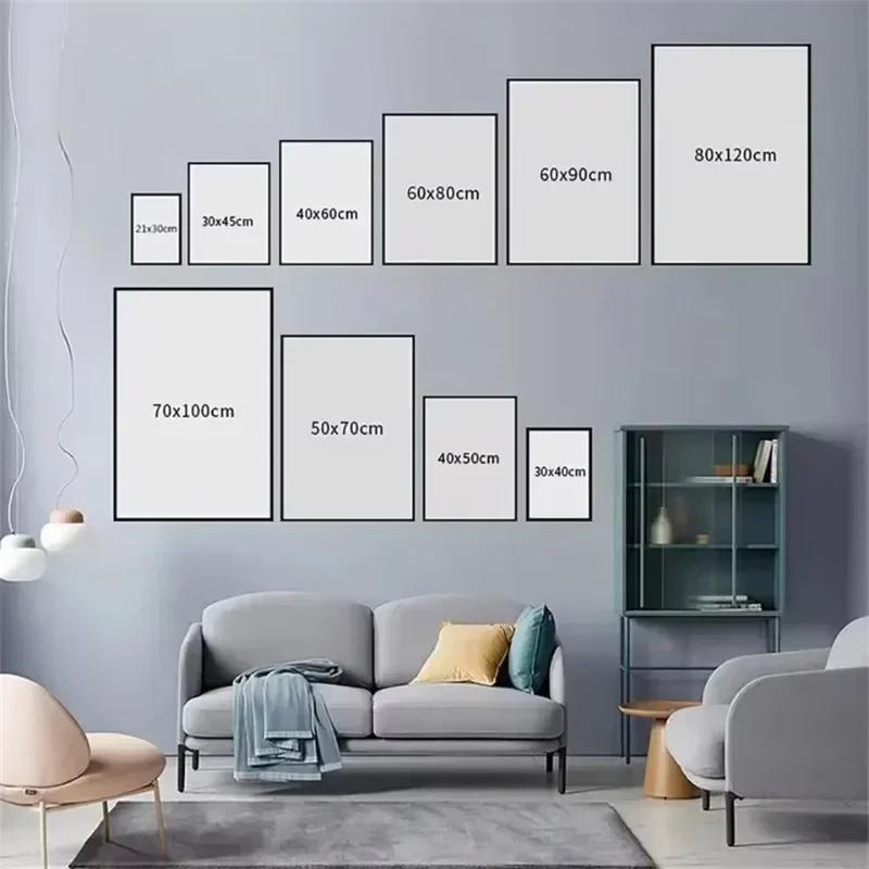 Watercolor Fish Group Wall Art Canvas Posters Golden Fish Blue Prints Canvas Paintings for Living Room Kitchen Frameless