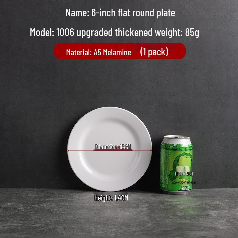 Runde Essteller im Melamin-Porzellan-Stil mit Seidenblumen-Design für Restaurants und Hotels