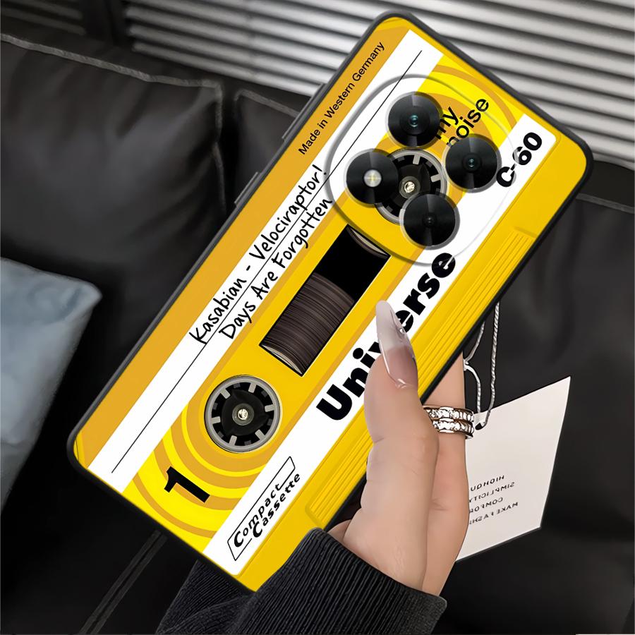 Lucky Tape Pattern Soft Back Phone Cover Case for Xiaomi Redmi Note 10 9 8 Pro 10S 11 13 12 Pro Plus 11S 12S 9s