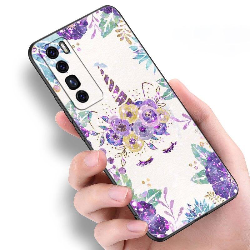 Rainbow Unicorn on We Heart It Case For Huawei NOVA 8 9 Pro 8i 7i 7SE Y60 5T Mate 40 30 20 10 Lite Honor 50 30 Premium Pro + 30S
