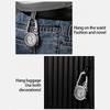 Multifunctional Luminous Clip On Carabiner Watch Mini Quartz Watch Compass for Outdoor Climbing Activities